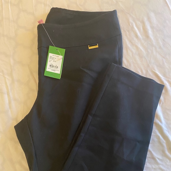 Lilly Pulitzer Pants - RAYA TUNIC PANT - ONYX  - 14 Lilly Pulitzer black